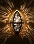 Moroccan Wall Light Brass Antique Lamp Copper Sconce Engraved Style. Fixed Price $136.99.