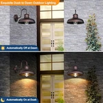Tobusa 2-PACK Dusk Dawn Outdoor Wall Lights Waterproof Farmhouse Gooseneck. Fixed Price $66.62.
