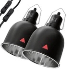 5.5 Inch Deep Dome Reptile Heat Lamp Fixture Uva/uvb Basking Max 100W 2 Pcs. Fixed Price $40.90.