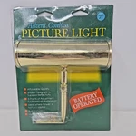 Vtg Advent Picture Light House Of Troy Adjustable Battery Operated Brass Finish. Fixed Price $48.87.