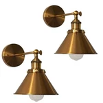 Litfad 2 Pack Wall Lighting Fixture Adjustable Brass Finish 1 Scon.... Fixed Price $168.96.