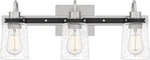 Quoizel Axel Transitional Vanity Lights, 22 Inch 3-LIGHT Brushed Nickel. Fixed Price $109.99.