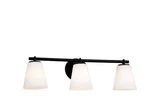 Justice Design Fusion Collection - Alpino Family 25" Matte Black Vanity Light. Fixed Price $169.99.