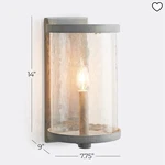 Pair Of Pottery Barn Wall Sconces Metal & Glass Round Shade Indoor Lighting. Fixed Price $275.00.
