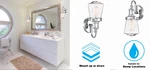 Designers Fountain Taylor 6.25-IN 1-LIGHT Chrome Wall Sconce. Fixed Price $71.99.