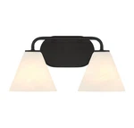 Savoy House Blair Bathroom Vanity, 2-LIGHT E26 Base, Black (bulbs Not Included). Fixed Price $109.22.