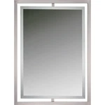 Quoizel QR1857 Nickel Reflections Rectangle Steel Framed Beveled Mirror. Fixed Price $459.99.