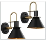 Wilon Gold And Black Wall Sconces Set Of Two, Modern Farmhouse Light Fix.... Fixed Price $58.99.