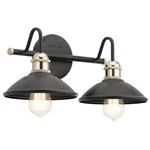 Kichler Clyde 2 Vanity Light, Black - 45944BK. Fixed Price $184.99.