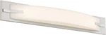 Contemporary One Light Vanity From Bow Collection Silver Finish. Fixed Price $329.99.