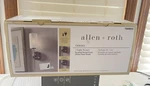 Allen + Roth Odessa Wall Sconce Brushed Nickel Glass Modern Plug-in Hardwired. Fixed Price $10.00.