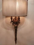Vtg. Hollywood Regency Wall Lamp Sconce Brass Grt. Cond. Free Shipping Karl Rite. Fixed Price $399.00.