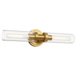 Santostock Brushed Gold Bathroom Vanity Fixture, 2-LIGHT Modern Wall Sc.... Fixed Price $84.91.