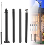 13FT Adjustable Galvanized Metal Street Light Pole For Outdoor Use. Fixed Price $210.99.