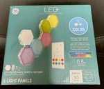 Ge Led Modular Color Changing Connecting Hexagon Light Panels Pack Of 6 *new*. Fixed Price $18.00.
