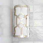 Crystorama Jennings 12" High Polished Nickel Wall Sconce. Fixed Price $214.00.