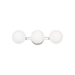 Globe Bathroom Vanity Fixtures, Modern 3 Lights Wall Lighting Chrome, P.... Fixed Price $161.28.