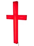 Red Cross, Christian Lighted Church Sign Plexiglass Led Wall. Fixed Price $116.40.