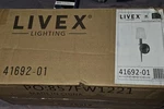 Livex Lighting 41691-91 Witten Brushed Nickel Wall Sconce Glass Shade. Fixed Price $45.00.