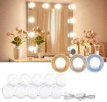 Consciot Led Vanity Lights For Mirror, Hollywood 10 Dimmable Bulbs, White. Fixed Price $26.05.