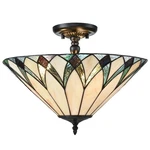 Teenyo Tiffany Semi Flush Mount Ceiling 16.1-INCH 3-LIGHT Mission Style.... Fixed Price $265.06.