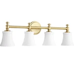 Read! Quorum International 5122-4-80 Rossington Bathroom Vanity Light Aged Brass. Fixed Price $150.00.
