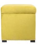 Sole Designs Mid Century Modern Living Room Upholstered Square Storage Ottoma.... Fixed Price $115.49.