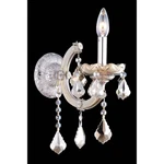 Elegant Maria Theresa Light 8" Royal Cut Sconce, Smoke 2800W1GT-GT-RC. Fixed Price $190.00.