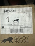 Savoy House Carson Light Sconce, Matte Black 9-4050-1-BK. Fixed Price $39.20.