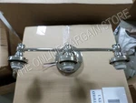 Pottery Barn Brayden Triple Wall Bathroom Mirror Sconce Lamp Light Nickel Finish. Fixed Price $63.99.