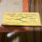 Crescent Tool Co. Light Chain Nose Pliers Box And. Fixed Price $13.99.