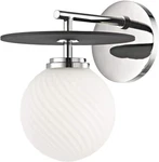 Mitzi H200101-PN/BK Ellis Wall Sconce One Light Polished Nickel Black. Fixed Price $72.37.