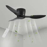 40 Inch Black Ceiling Fans No Light, Flush Mount 3 Blade 6-SPEED .... Fixed Price $137.47.