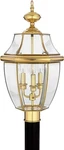 Quoizel NY9043B Newbury Outdoor Lantern In Brass. Fixed Price $279.99.