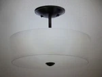 Kichler Shailene 14 In. 3-LIGHT Black Round Hallway Transitional Flush Mount. Fixed Price $75.95.