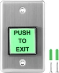 Push Exit Button DC12/24V Stainless Steel Indoor Green Led Access Switch. Fixed Price $29.99.