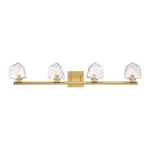 Savoy House 8-1239-4 Castello Light 35"W Led Vanity Brass. Fixed Price $418.00.