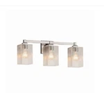 Justice Design Group Fusion 3 Light 22" Wide Bathroom Vanity Brushed Nicke. Fixed Price $199.00.