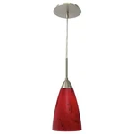 Woodbridge Lighting Art Glass 1-LIGHT Mini-pendant Nova/satin Nickel. Fixed Price $112.81.