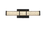 Elegant Lighting LD302W16 Ivaan 4" Tall 16"W Bath Bar - Black. Fixed Price $138.00.
