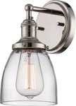 Lighting 60/5414 Vintage Incandescent Wall Sconce Cone Clear Glass Pol. Fixed Price $206.99.