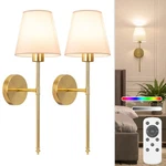 Niorsun 19.9 Inch Battery Operated Wall Sconce Set Of 2,GOLD Rechargeable Wal.... Fixed Price $87.81.