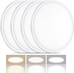 Pack 24W Led Flush Mount Ceiling Light Ultra Thin Round White 3000K/4000/6500K. Fixed Price $39.99.