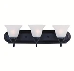 Maxim 8013FTOI Essentials 24" 3-LIGHT Bath Vanity In Oil Rubbed Bronze. Fixed Price $68.00.