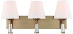 Crystorama Ramsey 23 1/4"W Vibrant Gold 3-LIGHT Bath. Fixed Price $298.00.