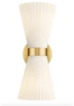 Gold Sconce Wall Lighting Modern Indoor Up Down Frosted Milk Glass Shades 2. Fixed Price $46.75.