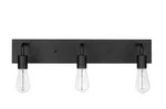 Hampton Bay Northvale 24 3-LIGHT Matte Black Industrial Bathroom Vanity. Fixed Price $32.50.