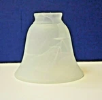 2.25" Fitter Fan Glassware Frosted Faux Alabaster New Quorum 2915. Fixed Price $18.95.