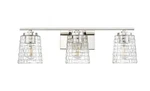Polished Nickel Three Light Vanity From The Saben Collection. Fixed Price $169.90.