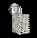 Luxury Crystal Bathroom Vanity Wall Light Chrome Finish GU10 Mounted Lamp. Fixed Price $94.00.